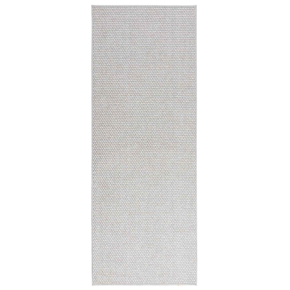 Indendørs tæppe LUGO Creme og grå 80 x 200 cm Polyester