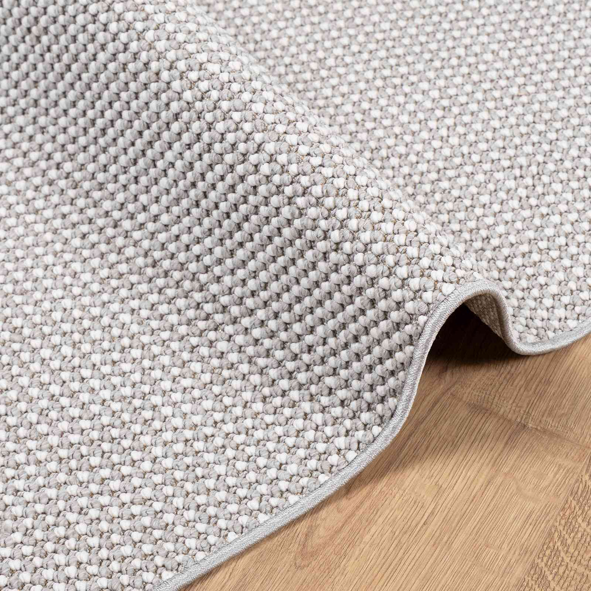 Indendørs tæppe LUGO Creme og grå 120 x 170 cm Polyester