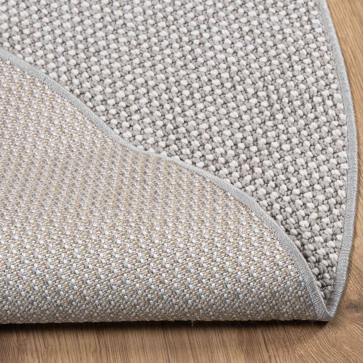 Indendørs tæppe LUGO Creme og grå Ø 200 CM Polyester