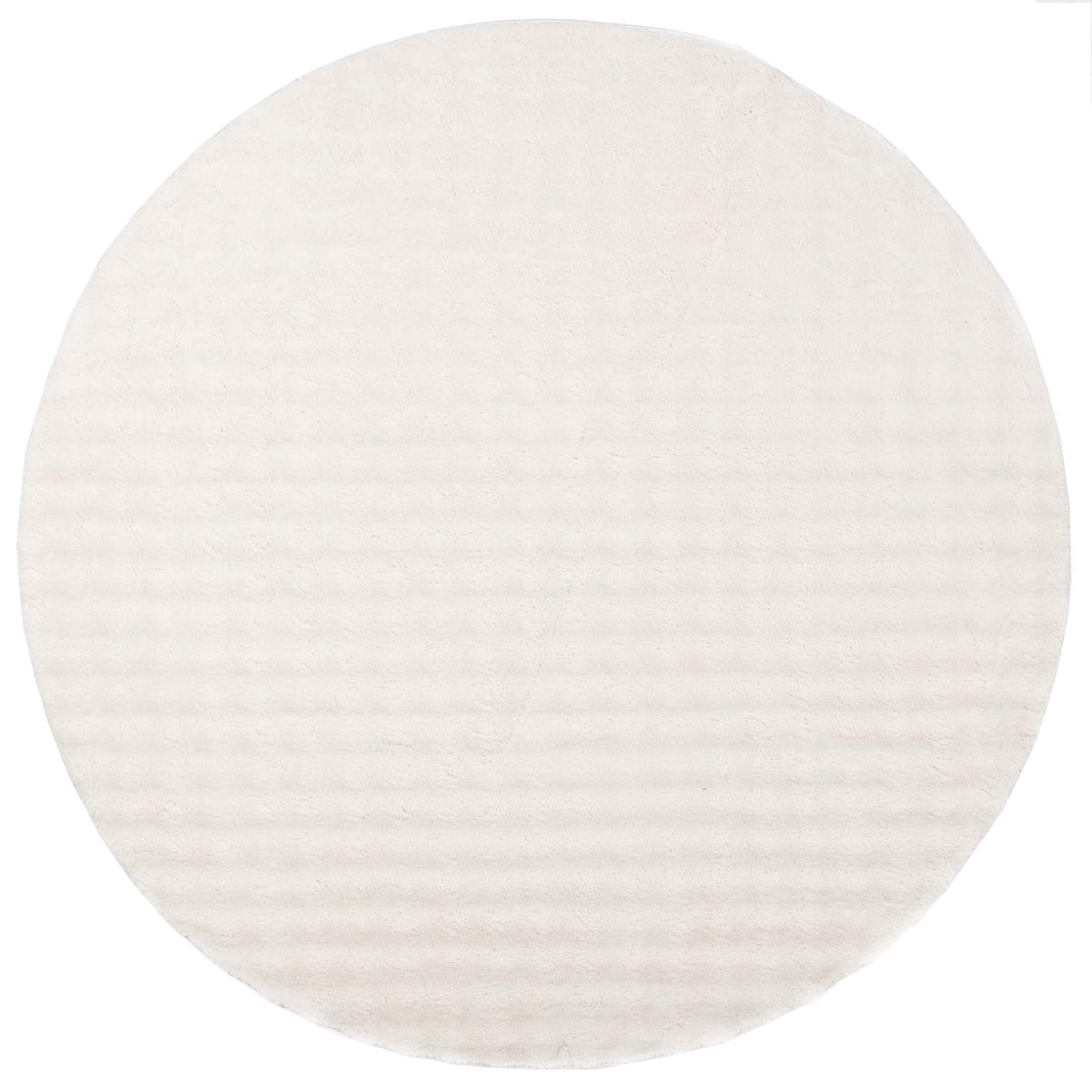 Områdetæpper Rund SIROLO Cremefarvet Ø 120 CM Polyester