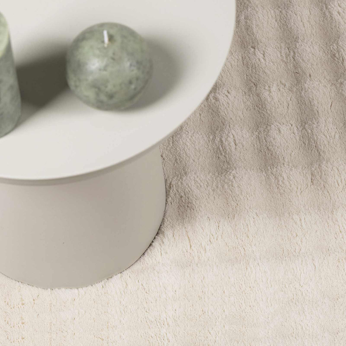 Områdetæpper Rektangulær SIROLO Beige 150 x 80 cm Polyester