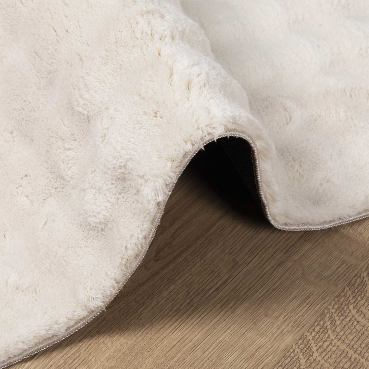 Områdetæpper Firkantet SIROLO Beige 240 x 240 cm Polyester