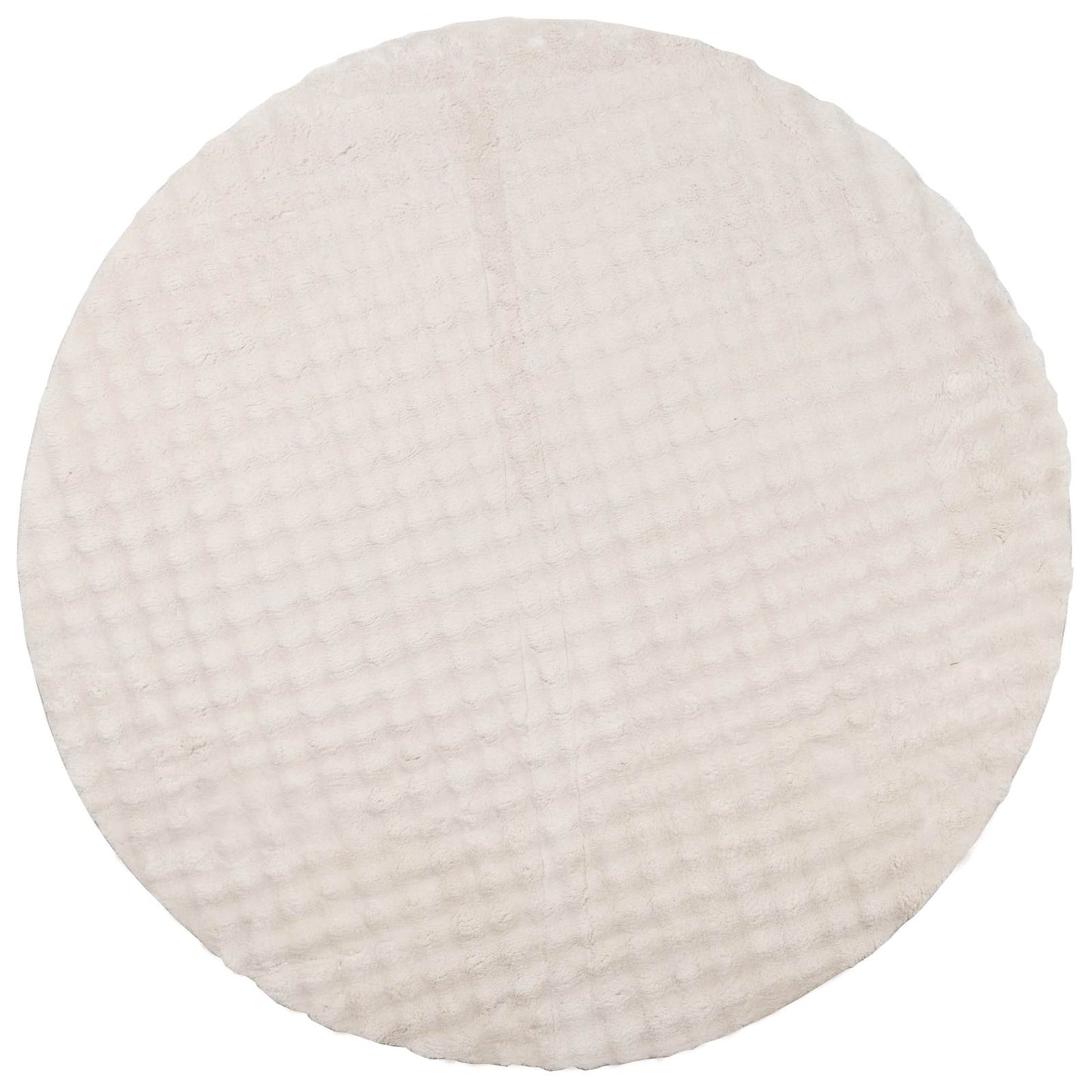 Områdetæpper Rund SIROLO Beige Ø 120 CM Polyester