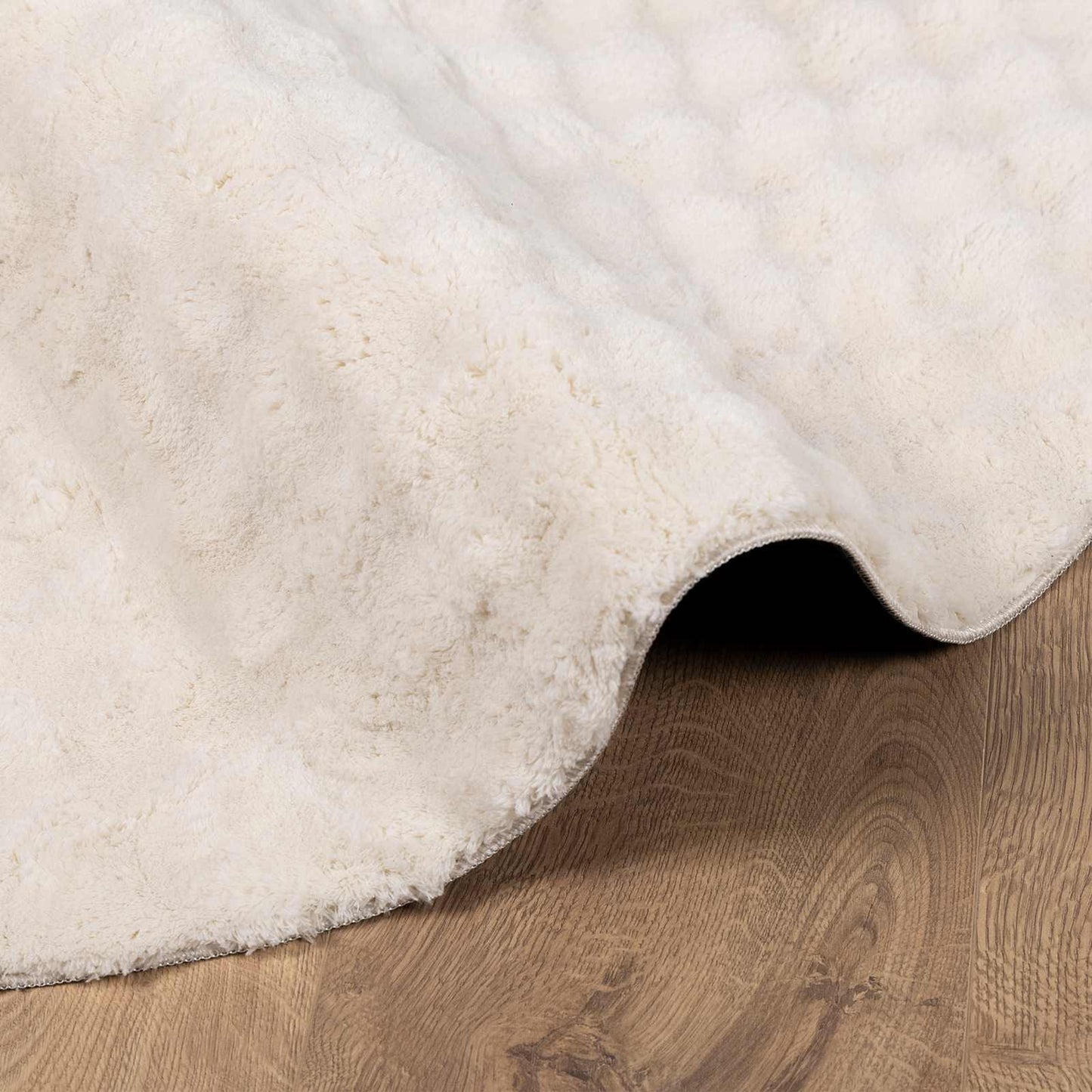 Områdetæpper Rund SIROLO Beige Ø 160 CM Polyester