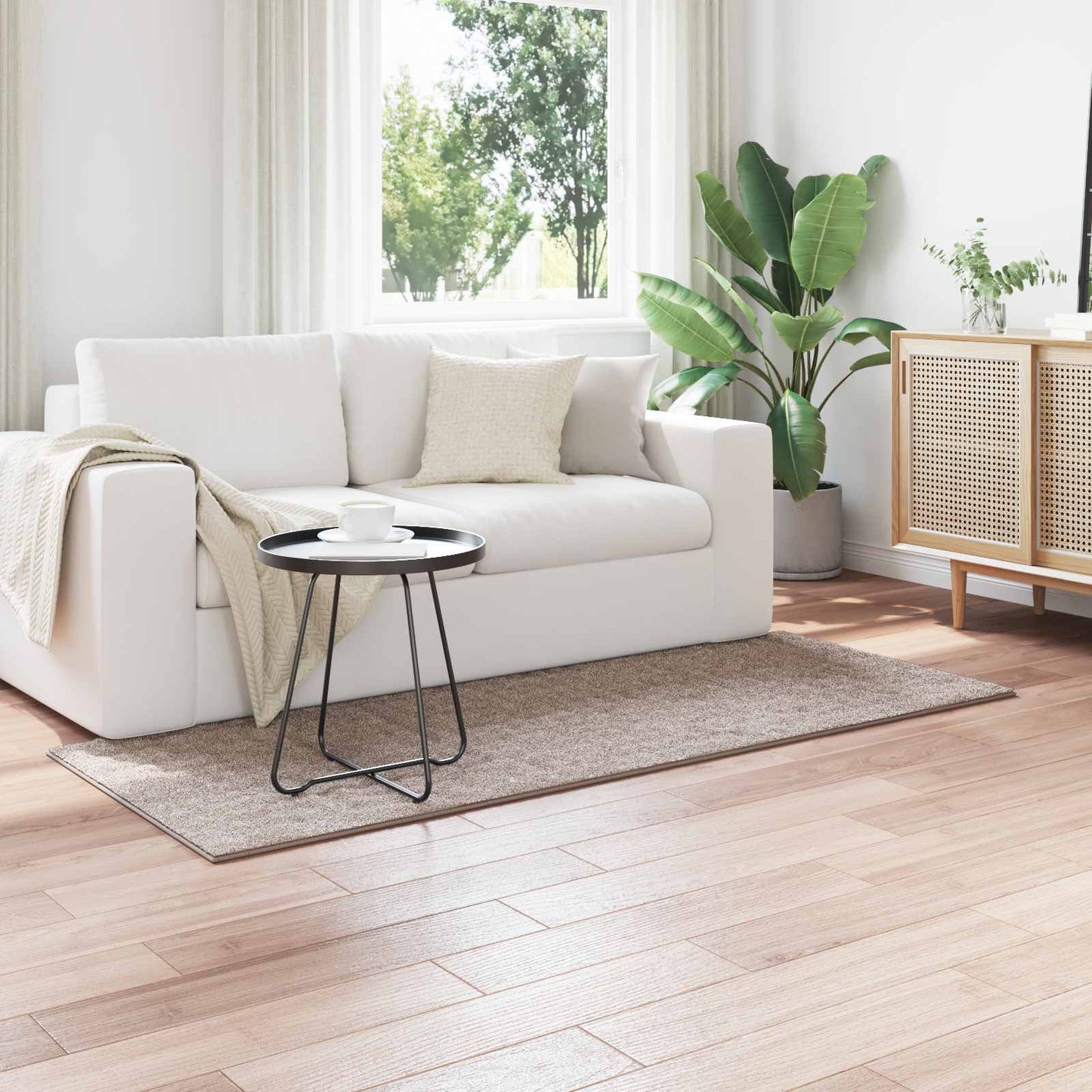 Områdetæpper Rektangulær SIROLO Sandfarvet 200 x 80 cm