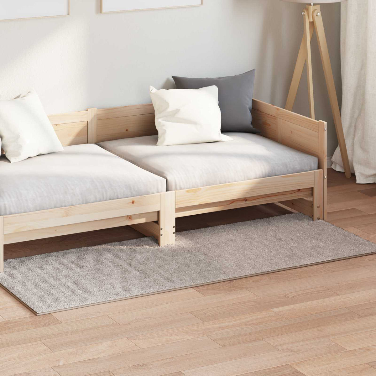 Områdetæpper Rektangulær SIROLO Sandfarvet 200 x 80 cm