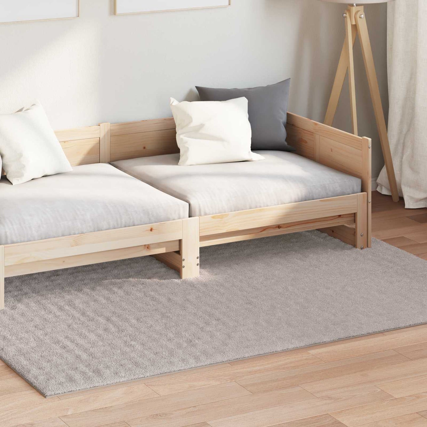Områdetæpper SIROLO Sandfarvet 200 x 140 cm Polyester
