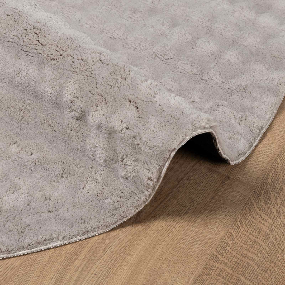 Områdetæpper Rund SIROLO Sandfarvet Ø 120 CM Polyester