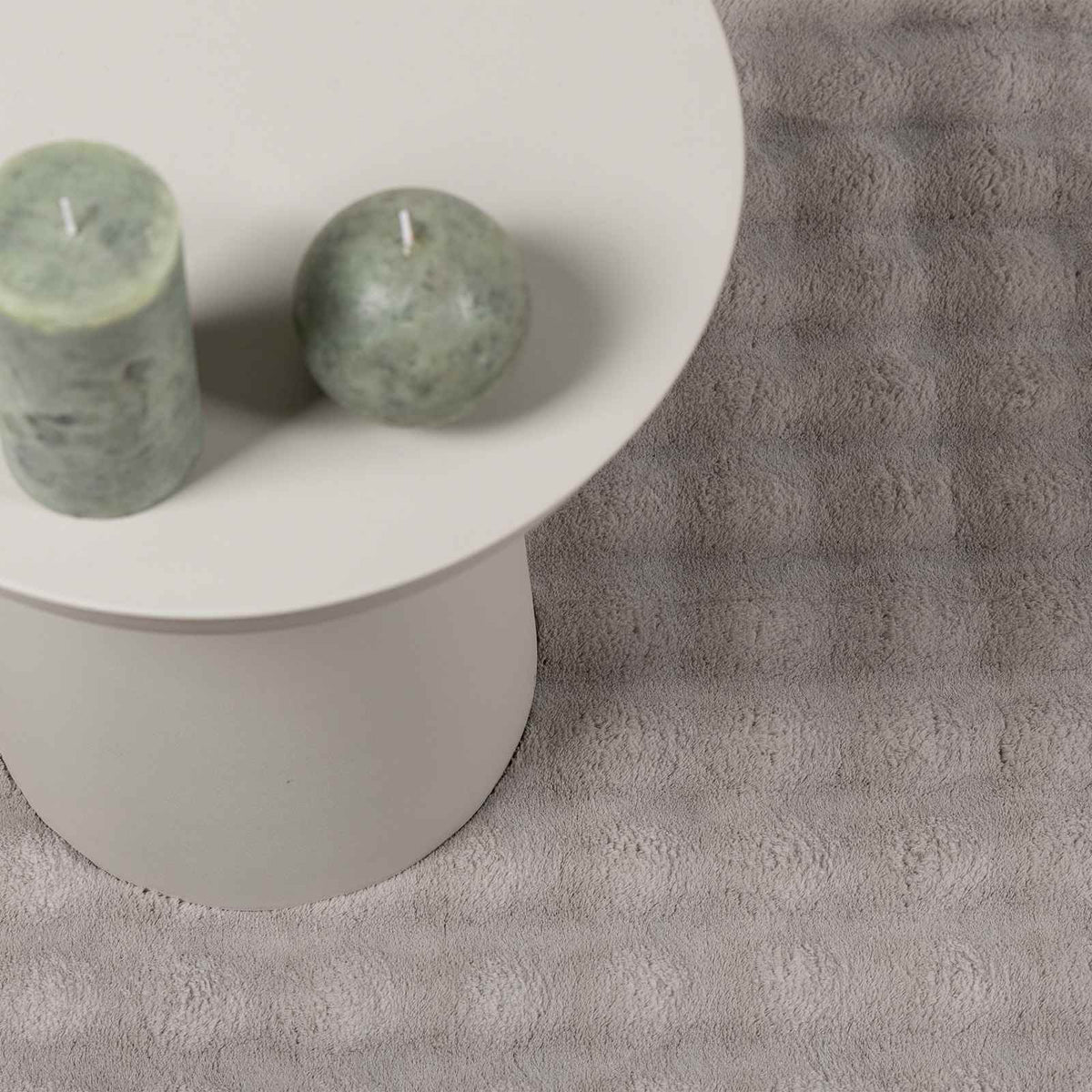 Områdetæpper Rund SIROLO Sandfarvet Ø 200 CM Polyester