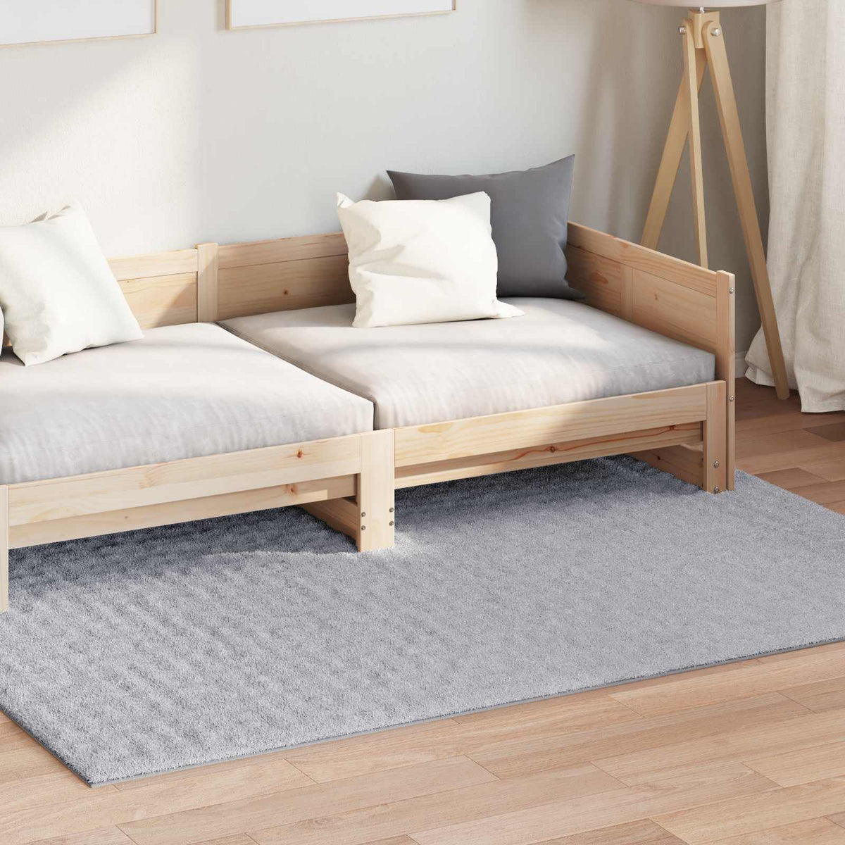 Områdetæpper Rektangulær SIROLO Grå 230 x 160 cm Polyester