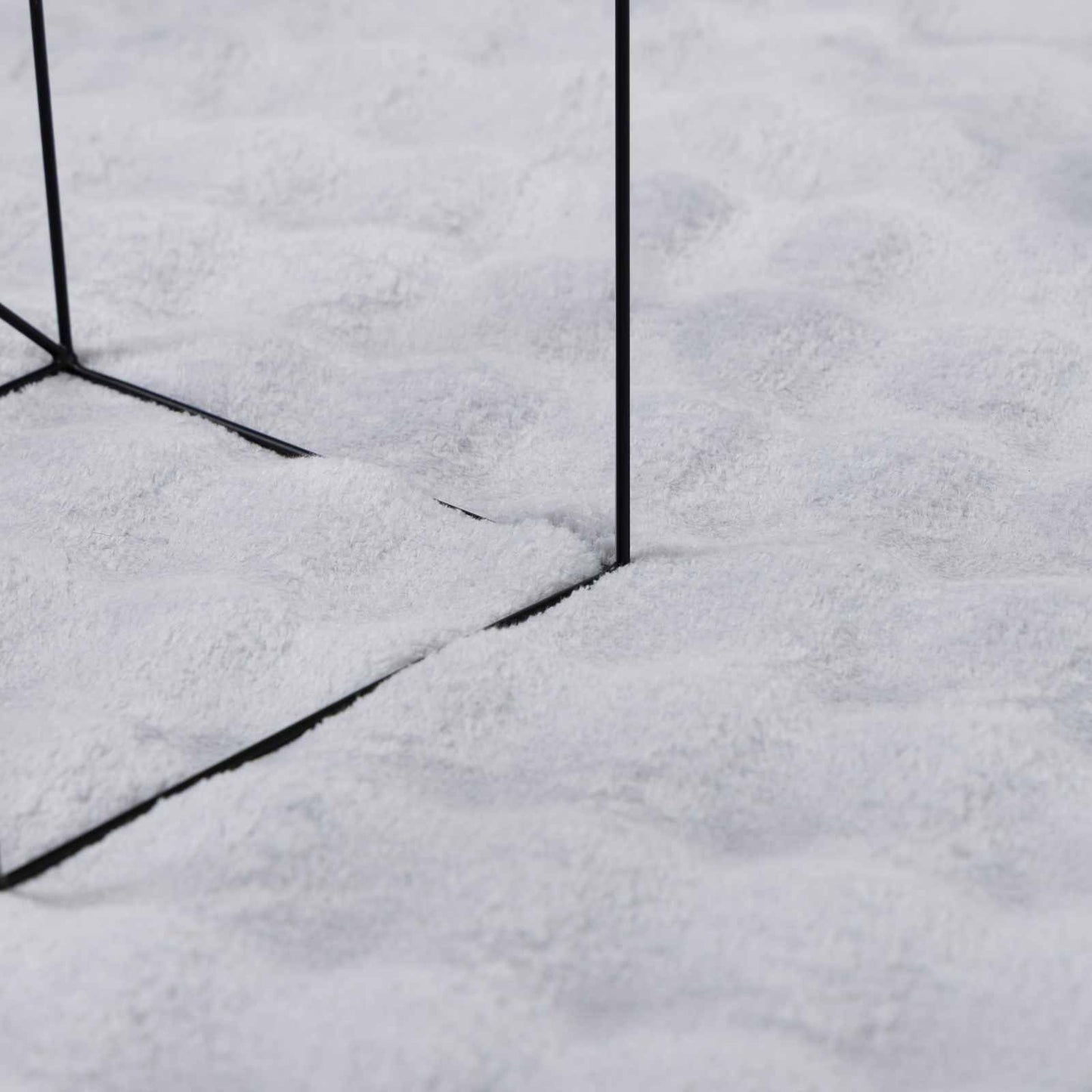 Områdetæpper Firkantet SIROLO Grå 200 x 200 cm Polyester