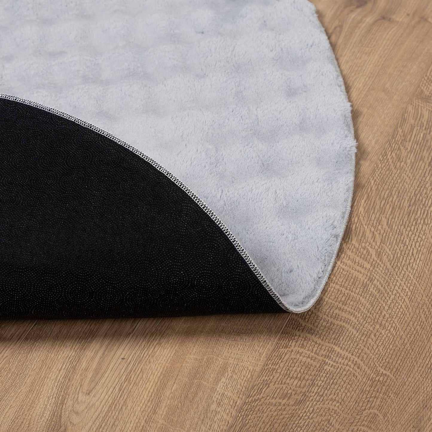 Områdetæpper Rund SIROLO Grå Ø 120 CM Polyester