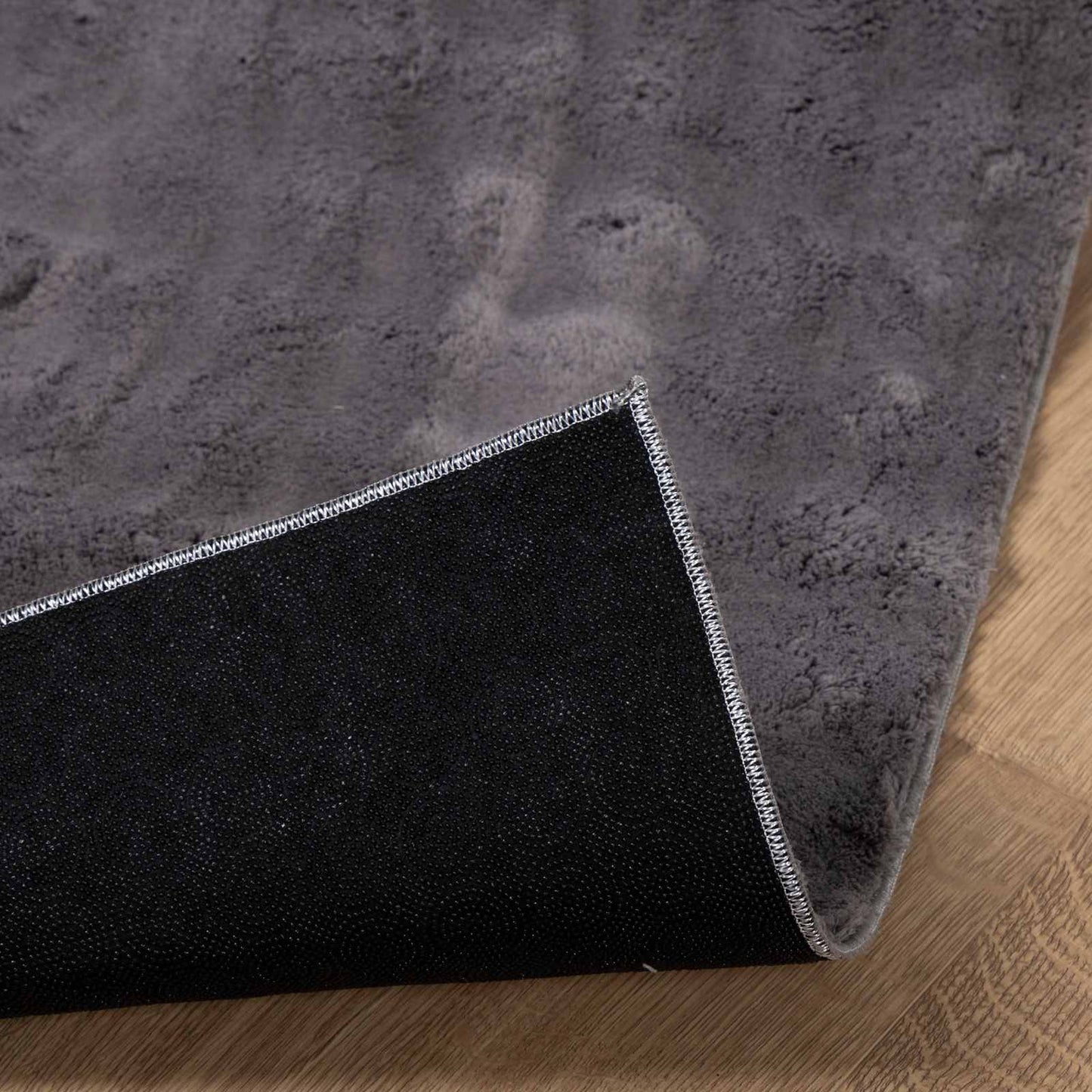 Områdetæpper Rektangulær SIROLO Antracit 200 x 140 cm Polyester