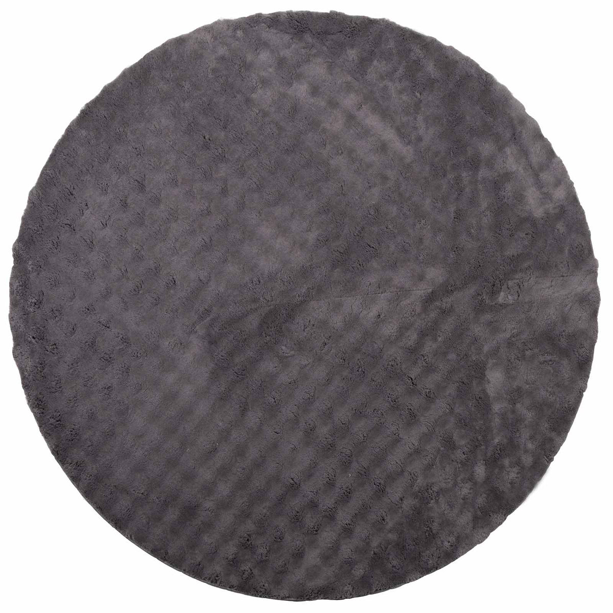 Områdetæpper Rund SIROLO Antracit Ø 120 CM Polyester