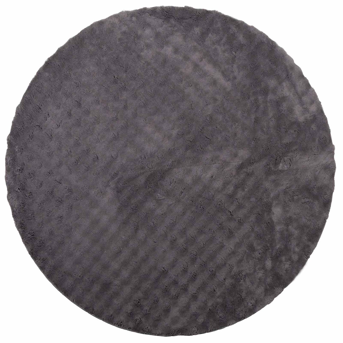 Områdetæpper Rund SIROLO Antracit Ø 160 CM Polyester