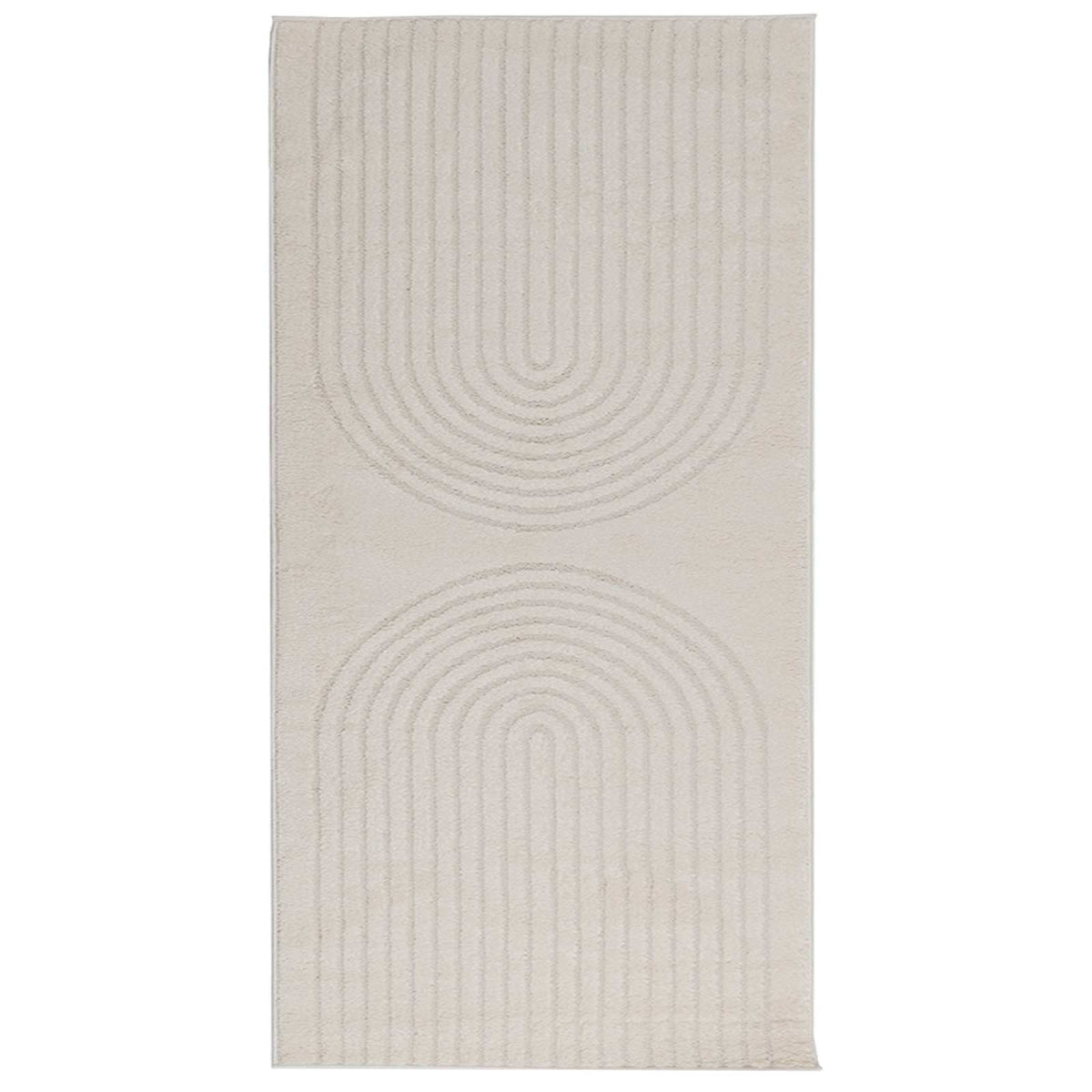 Indendørs tæppe GALATI Cremefarvet 150 x 80 cm Polyester