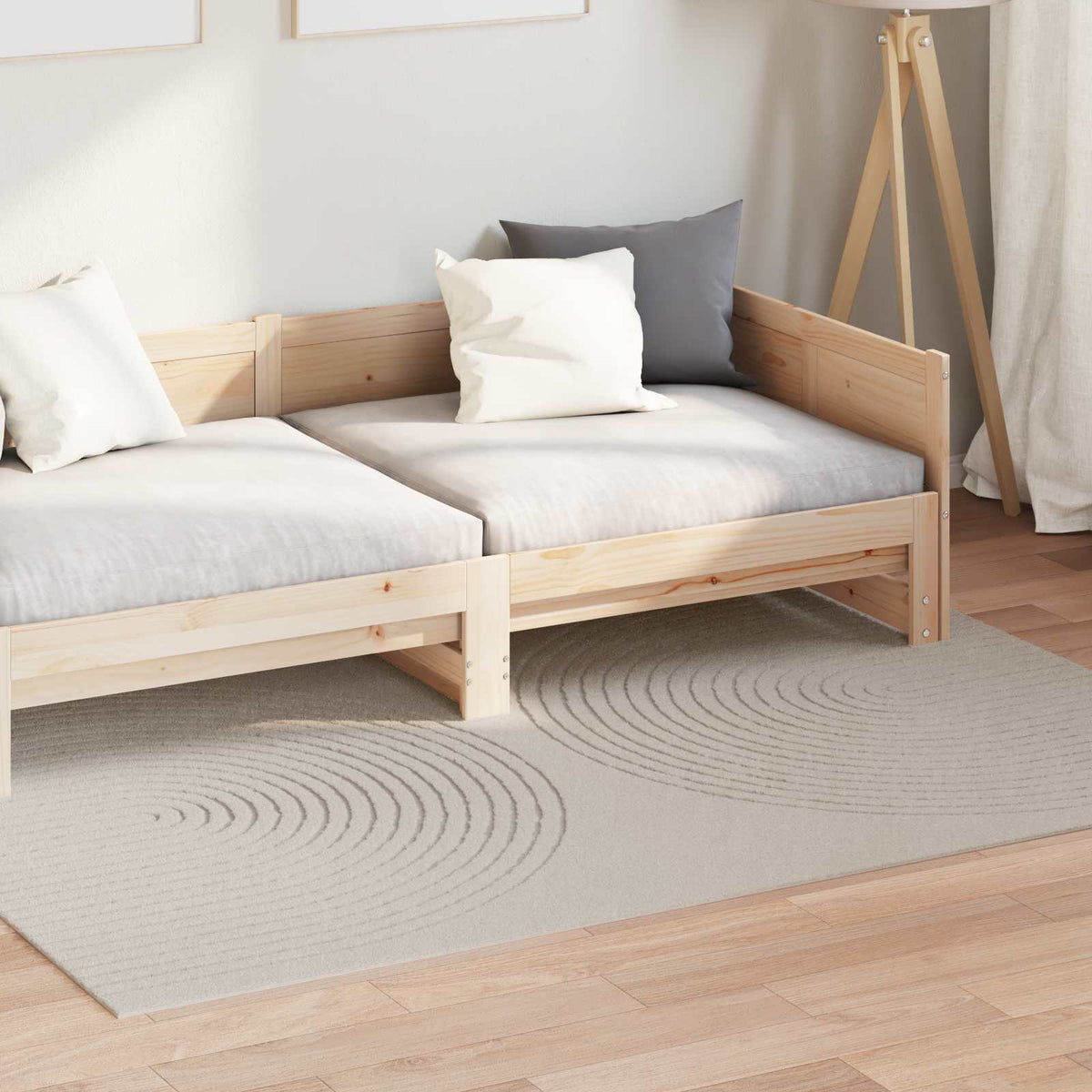 Indendørs tæppe GALATI Cremefarvet 230 x 160 cm Polyester