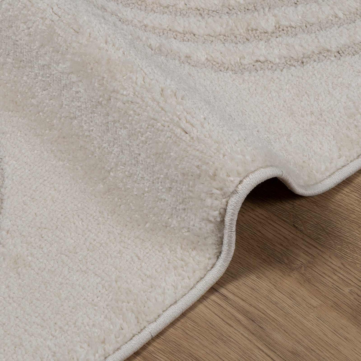 Indendørs tæppe GALATI Cremefarvet 240 x 240 cm Polyester