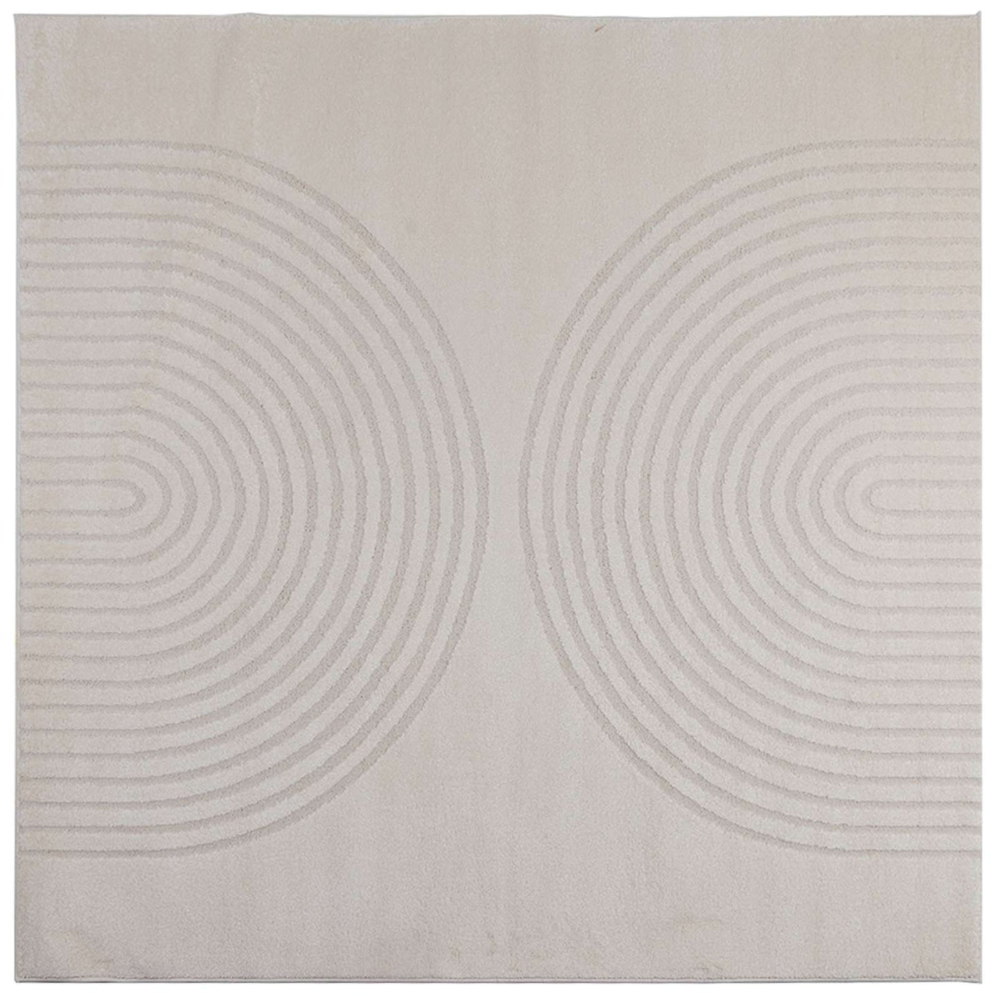 Indendørs tæppe GALATI Cremefarvet 240 x 240 cm Polyester