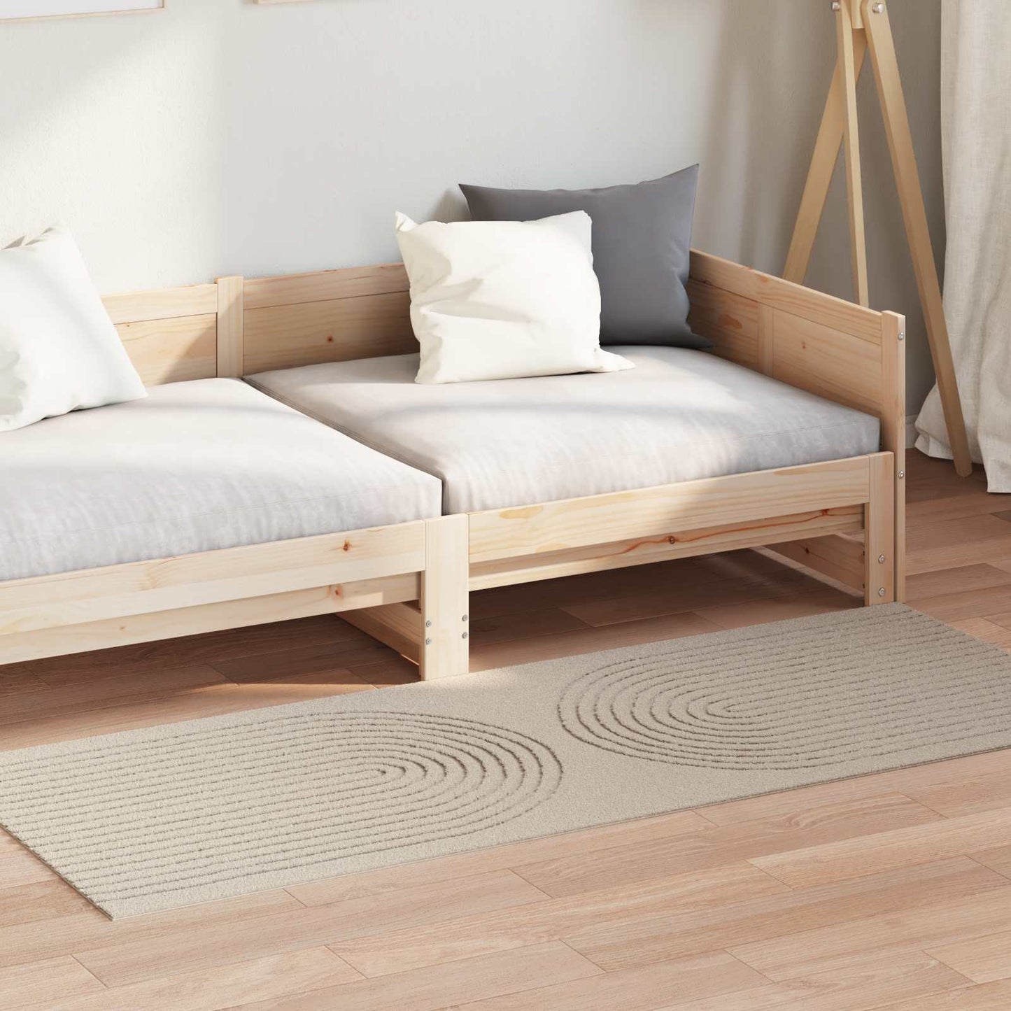 Indendørs tæppe GALATI Beige 150 x 80 cm Polyester