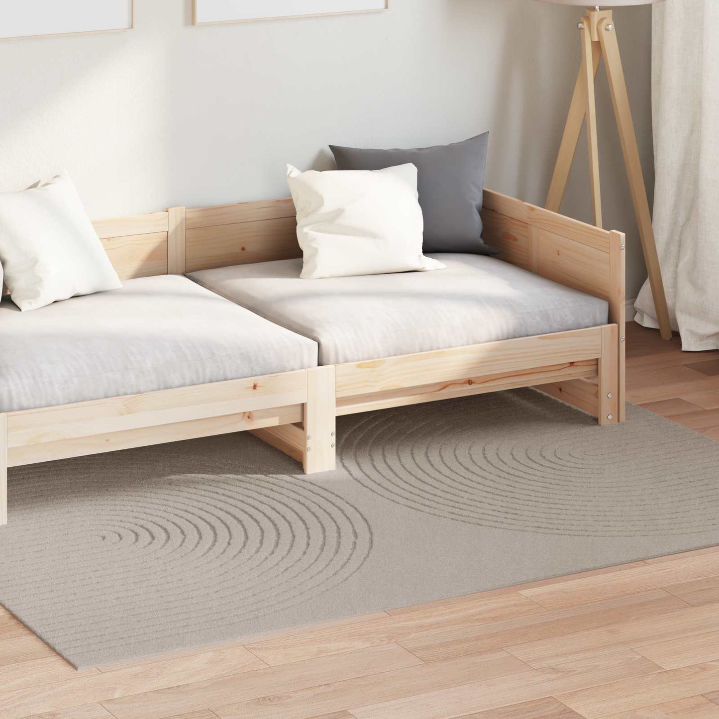 Indendørs tæppe GALATI Beige 170 x 120 cm Polyester