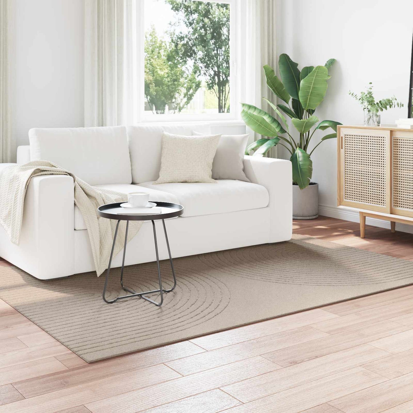 Indendørs tæppe GALATI Beige 200 x 140 cm Polyester