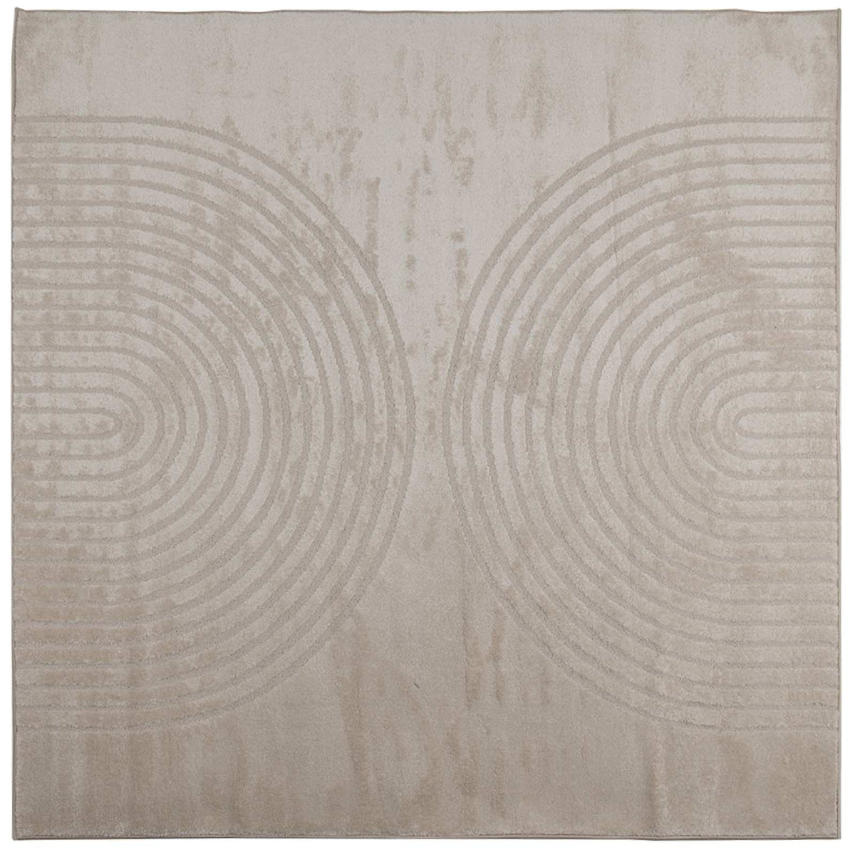 Indendørs tæppe GALATI Beige 120 x 120 cm Polyester