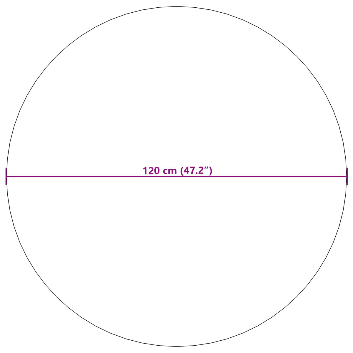 Indendørs tæppe GALATI Beige Ø 120 CM Polyester