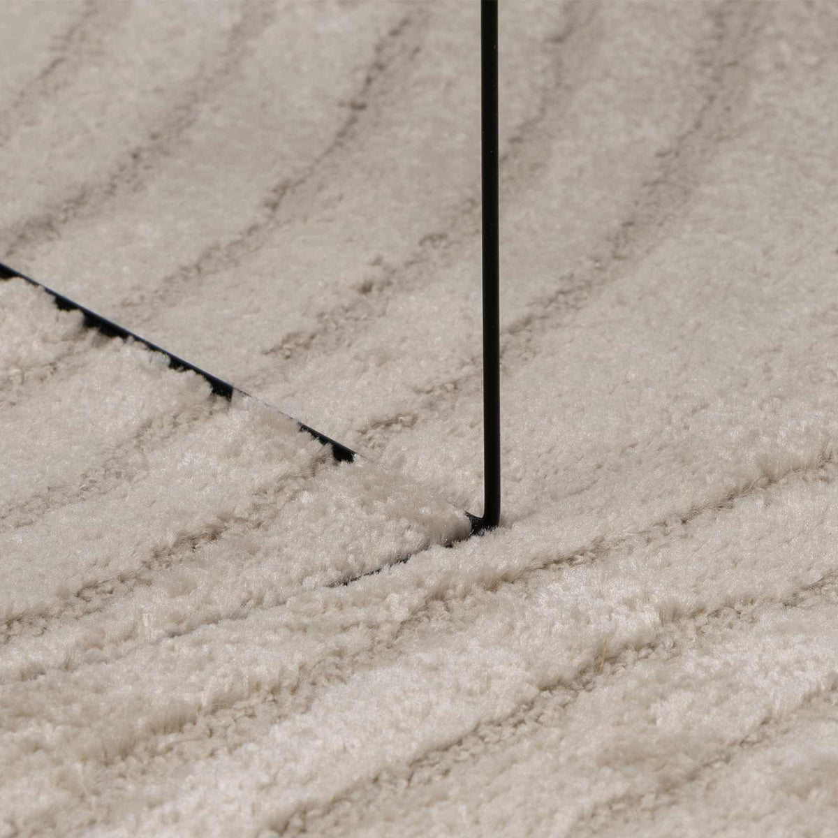 Indendørs tæppe GALATI Beige Ø 160 CM Polyester