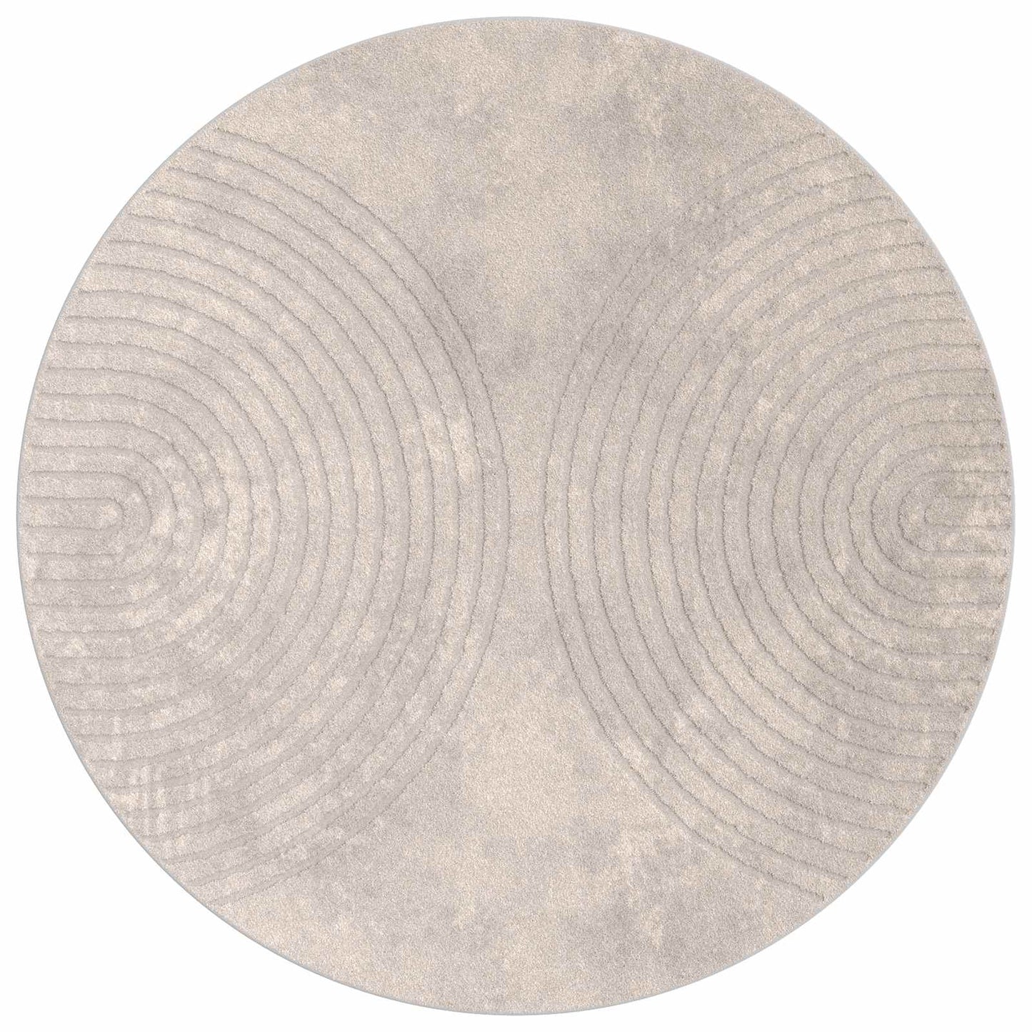 Indendørs tæppe GALATI Beige Ø 160 CM Polyester