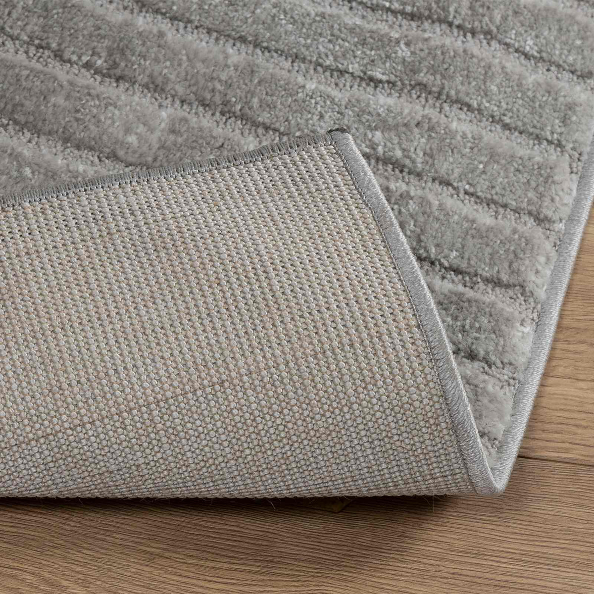 Indendørs tæppe GALATI Grå 150 x 80 cm Polyester
