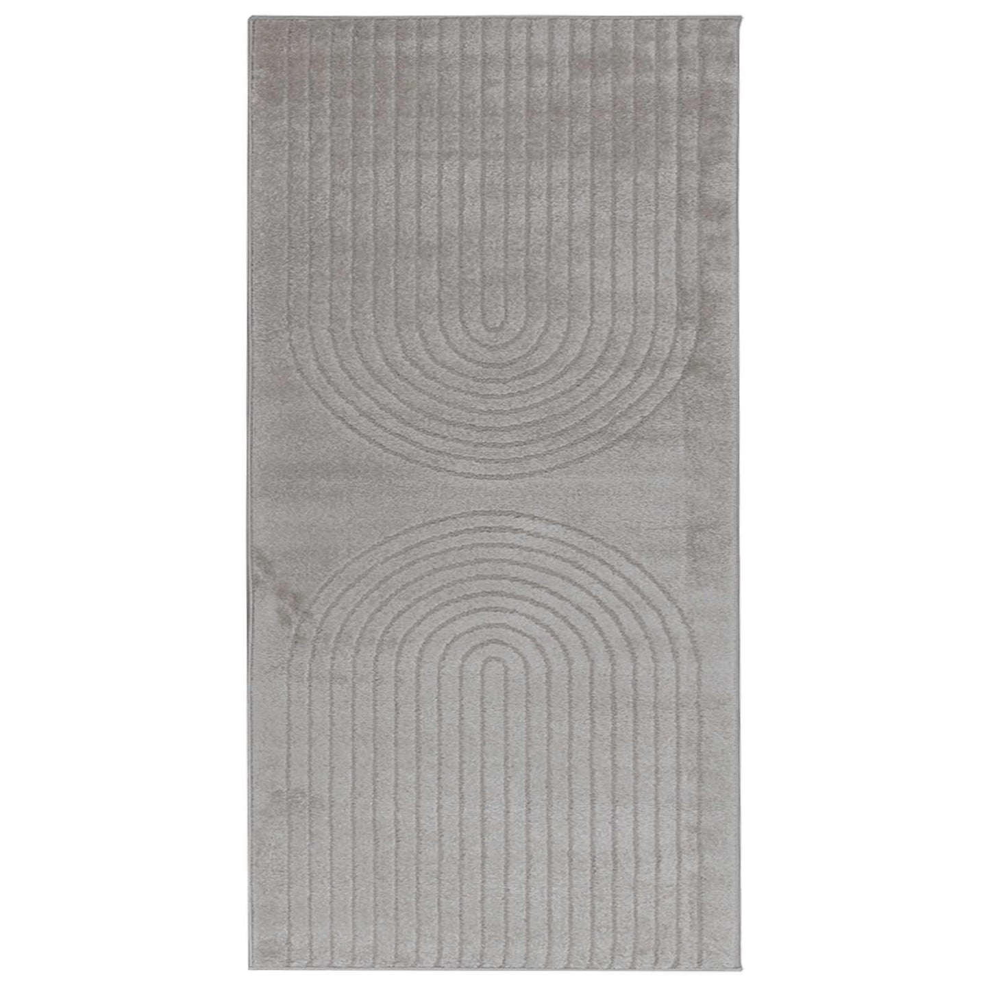 Indendørs tæppe GALATI Grå 150 x 80 cm Polyester