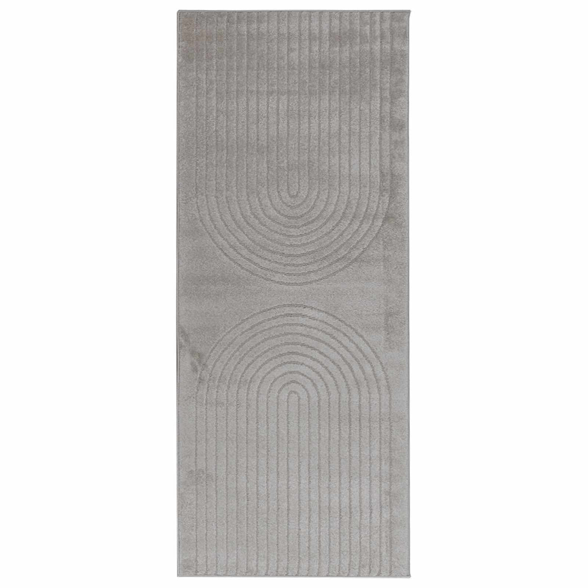 Indendørs tæppe GALATI Grå 200 x 80 cm Polyester