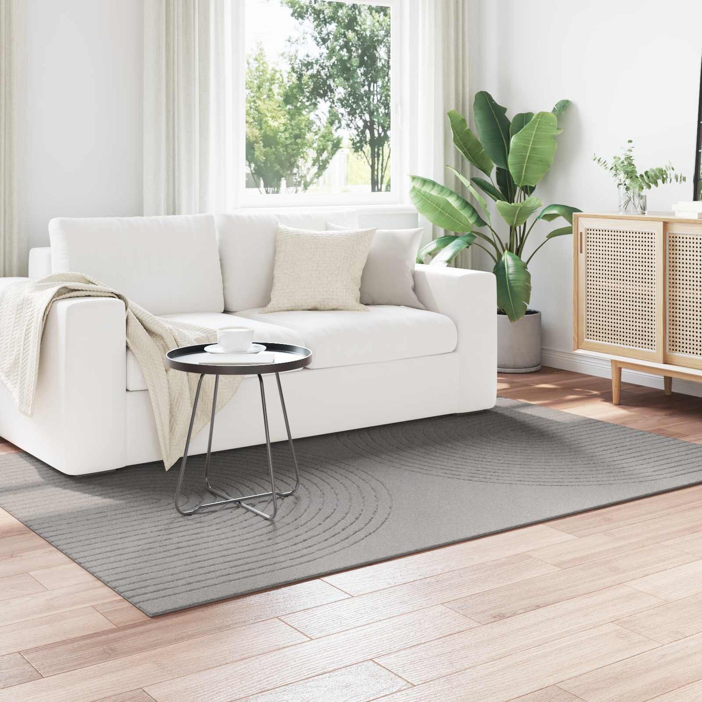 Indendørs tæppe GALATI Grå 200 x 140 cm Polyester