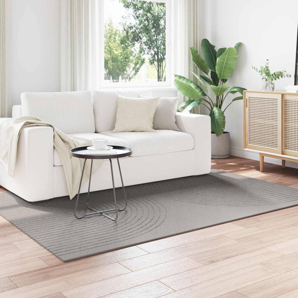 Indendørs tæppe GALATI Grå 230 x 160 cm Polyester