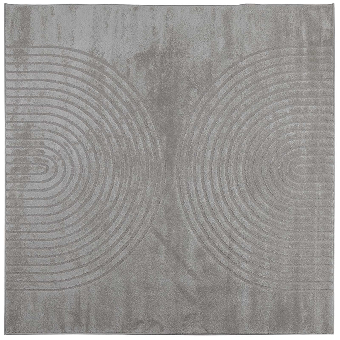 Indendørs tæppe GALATI Grå 240 x 240 cm Polyester