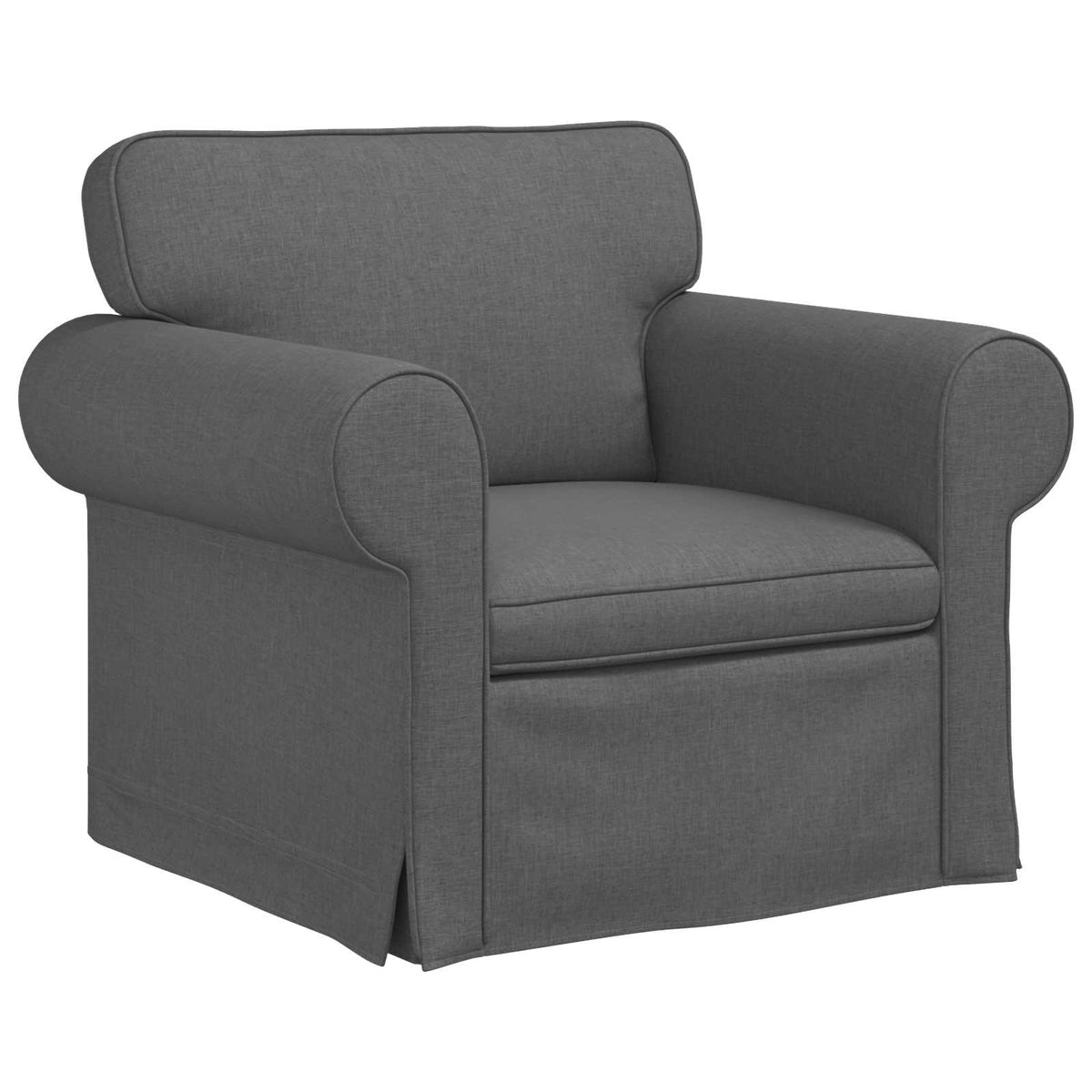 Sofa Sæt 2 stk. Mørkegrå Stof