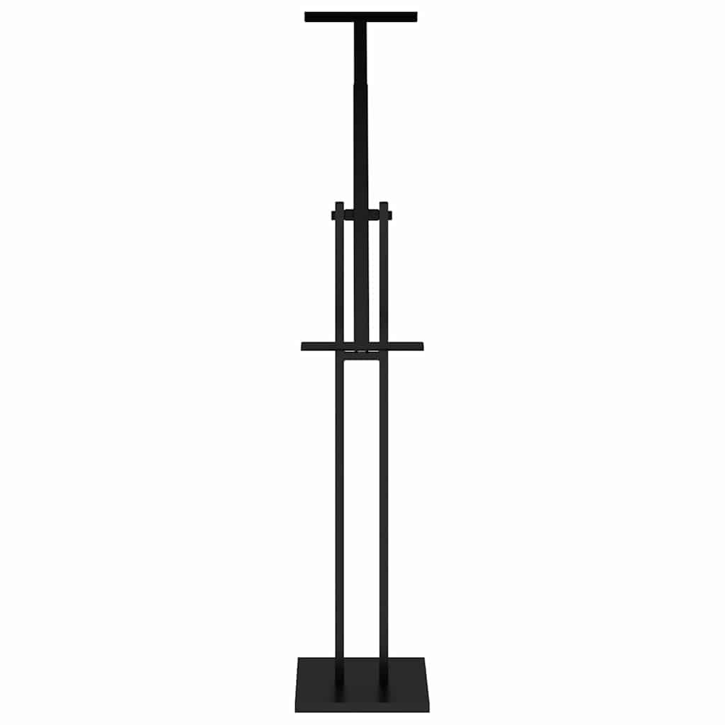 Messeskærme 2 stk. Sort 26,5 x 26,5 x 150 cm Stål