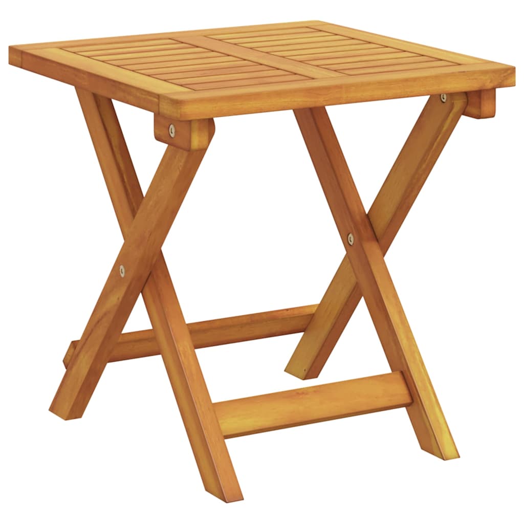 Solstol med pude Beige Massivt Akacietræ