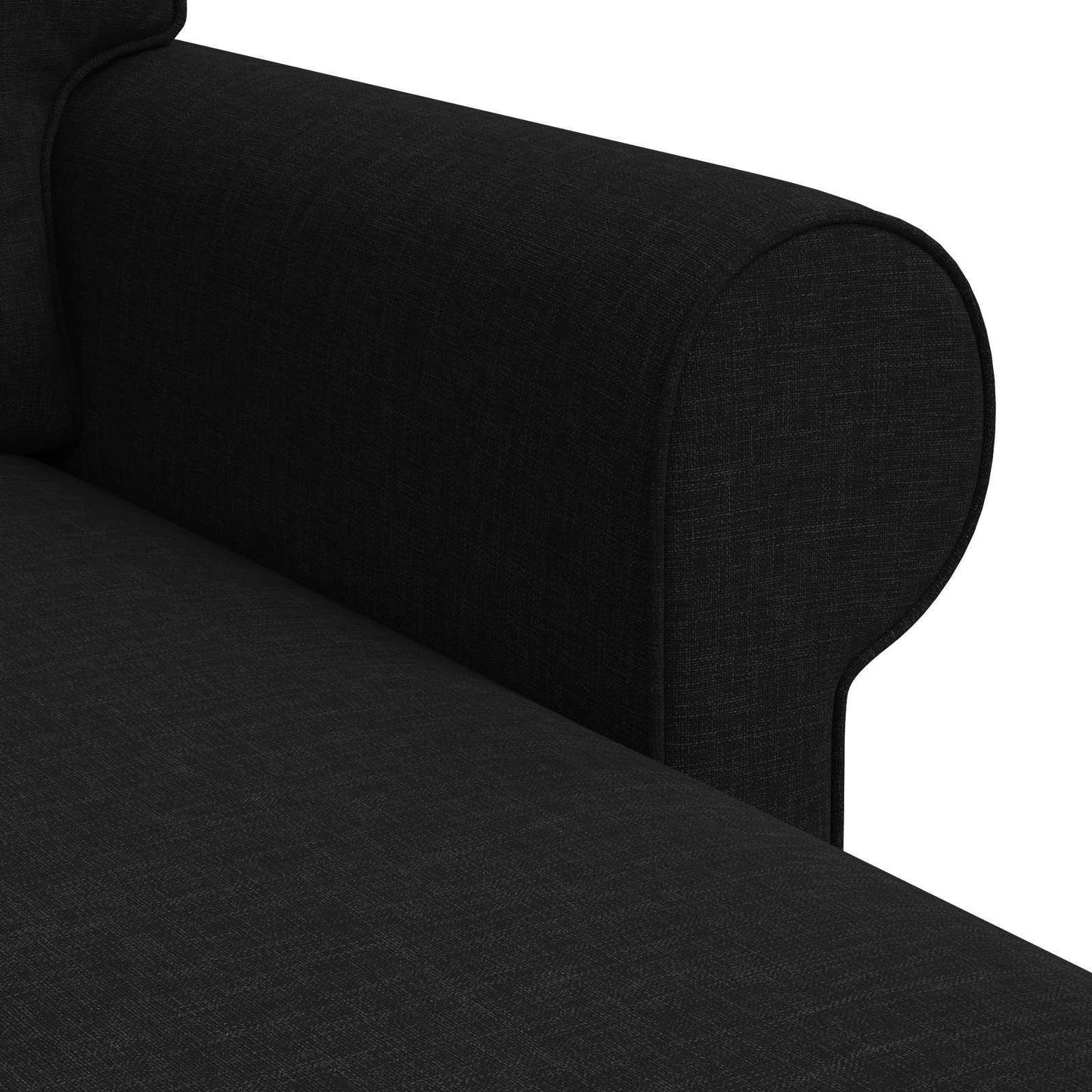 Sofa Sort 215 x 138 x 80 cm Stof