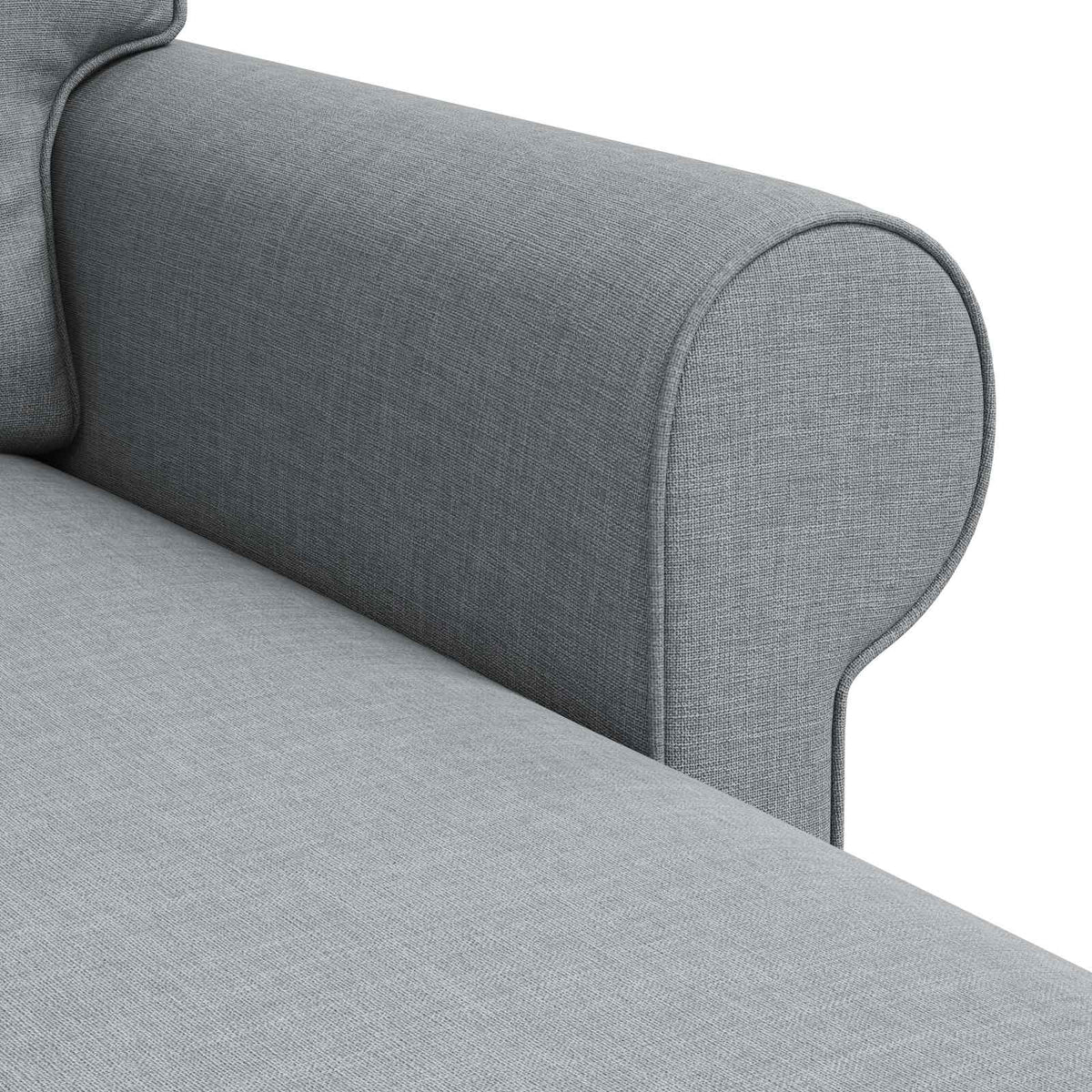 Sofa Lysegrå 245 x 138 x 80 cm Stof