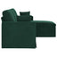 Sofa Mørkegrøn 198 x 134 x 80 cm Fløjl