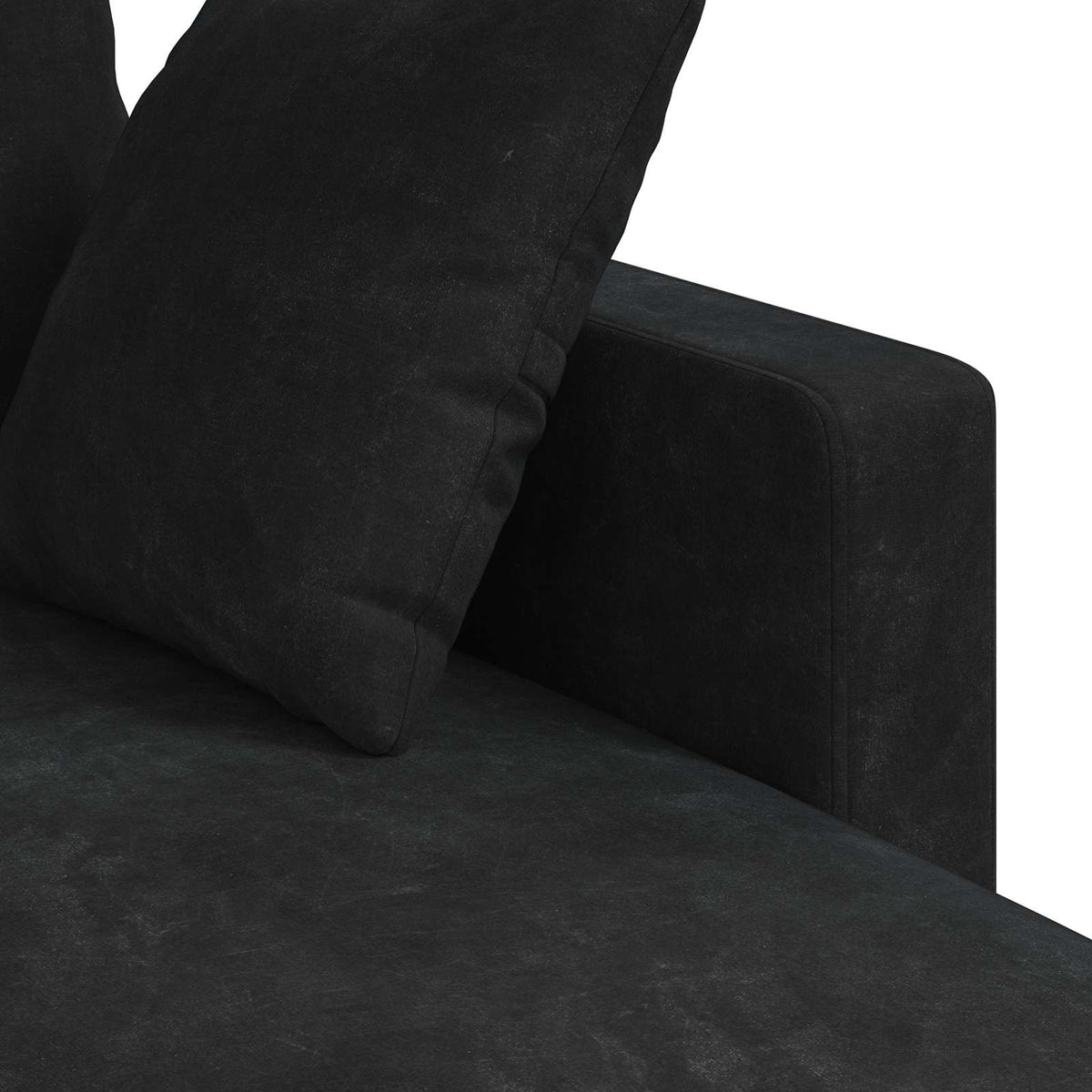Sofa Sort 198 x 134 x 80 cm Fløjl