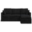 Sofa Sort 198 x 134 x 80 cm Fløjl