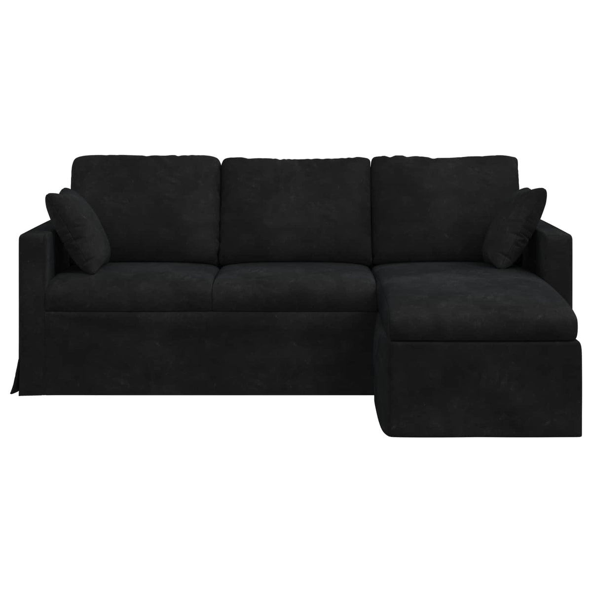 Sofa Sort 198 x 134 x 80 cm Fløjl