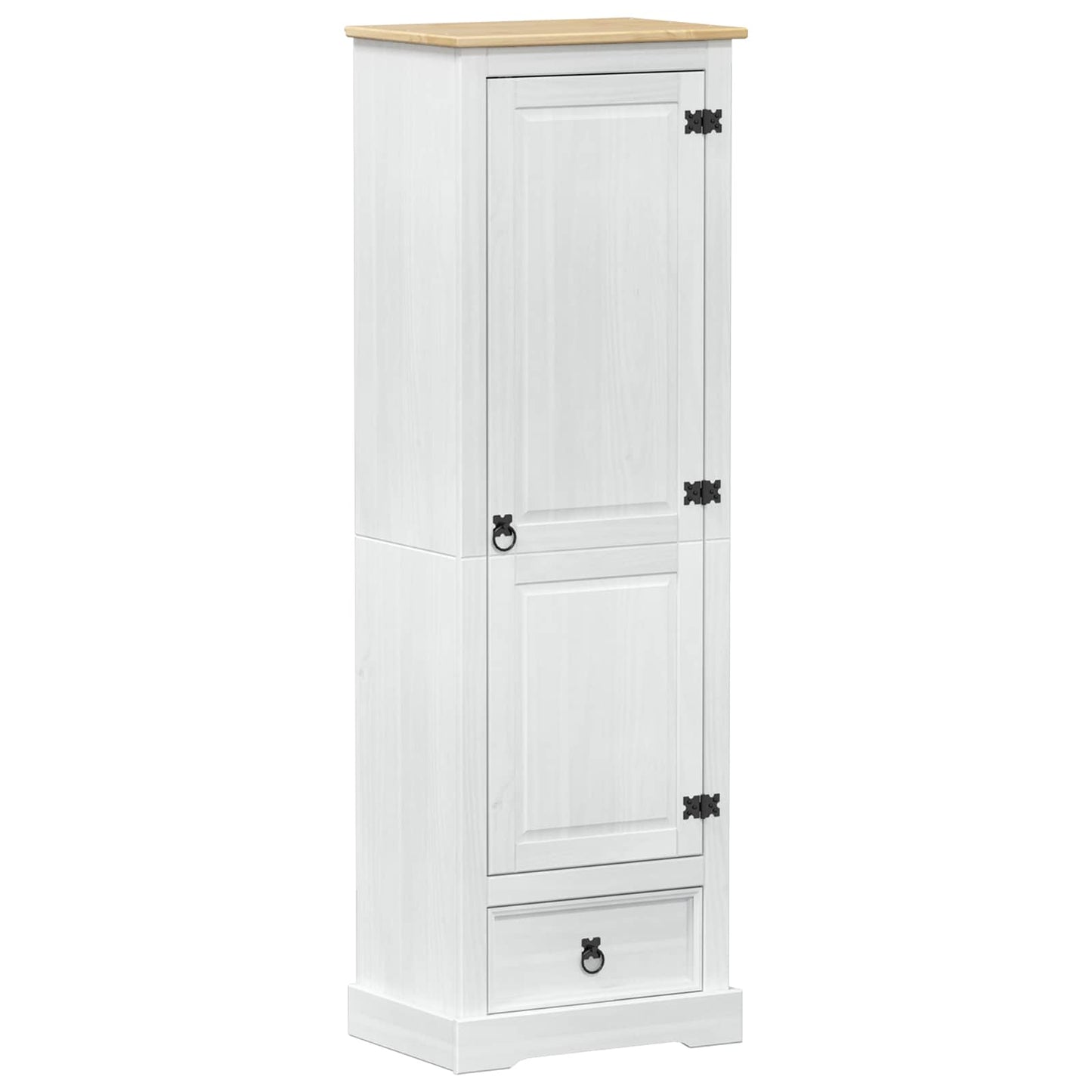 Garderober Hvid 55 x 38 x 170 cm Massiv fyrretræ