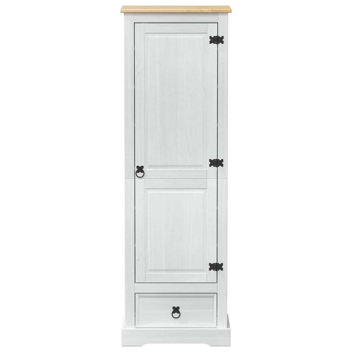 Garderober Hvid 55 x 38 x 170 cm Massiv fyrretræ