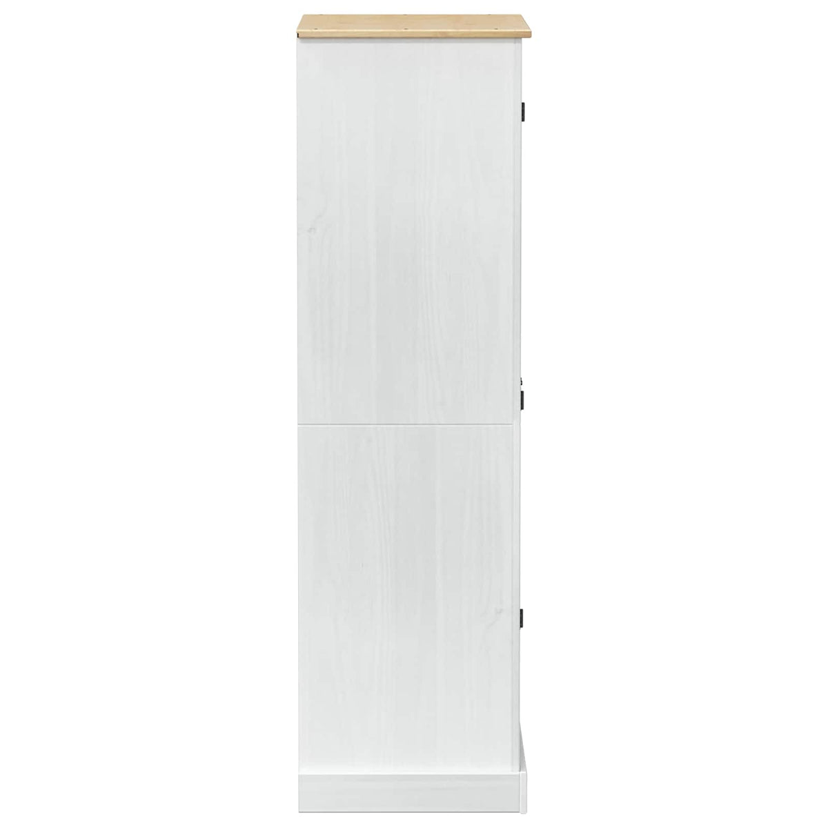 Garderober med skuffe Hvid 76 x 50 x 170 cm Massiv fyrretræ