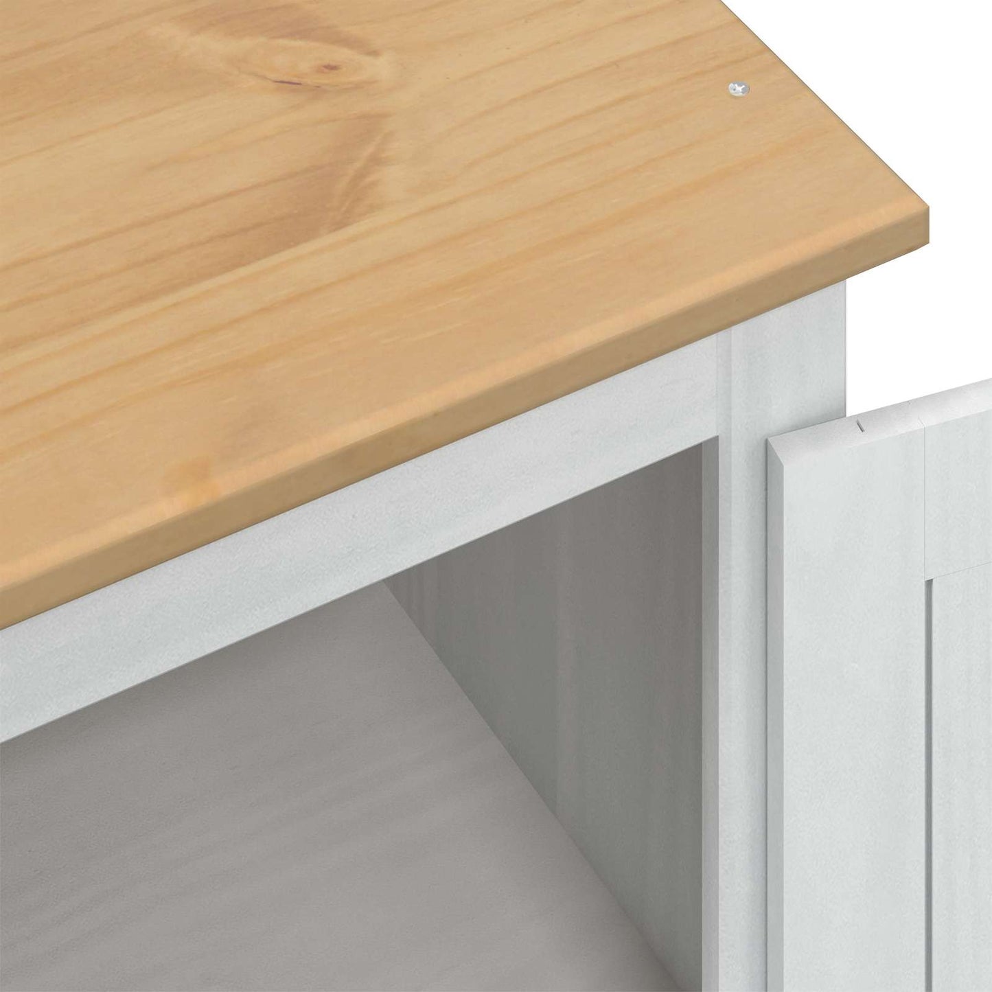 Garderober Hvid 76 x 50 x 170 cm Massiv fyrretræ