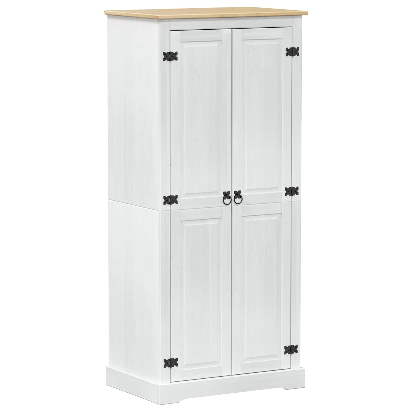 Garderober Hvid 76 x 50 x 170 cm Massiv fyrretræ